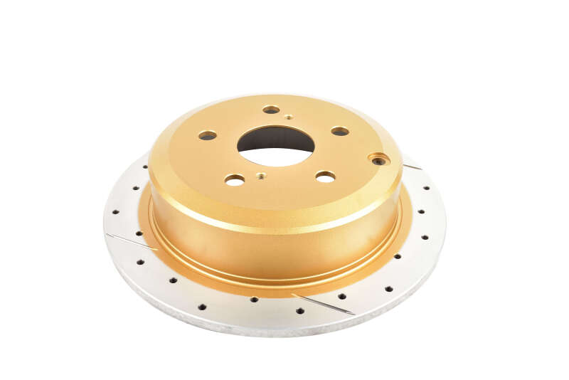 DBA 02-08 Lexus ES300 Rear Street Series Drilled & Slotted Rotor w/Gold Hat - DBA - part DBA2707X - TLNS Motorsports