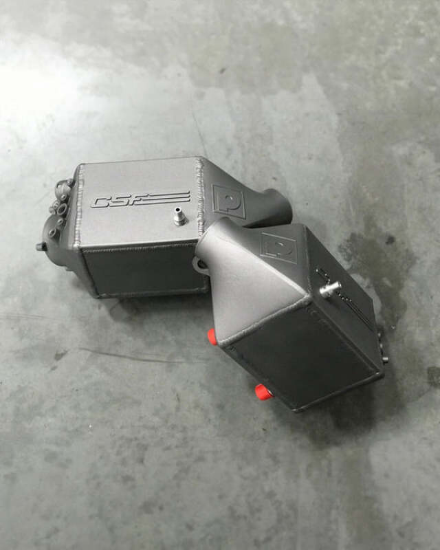 CSF 12-16 BMW M5 (F10) / 12-18 BMW M6 (F06/F12/F13) Twin Charge-Air-Cooler Set - Thermal Grey - CSF - part 8109TG - TLNS Motorsports