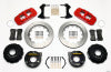 Wilwood AERO4 Rear P-Brake Kit 14.00in Red Ford 8.8 w/2.5in Offset-5 Lug - Wilwood - part 140-10952-R - TLNS Motorsports