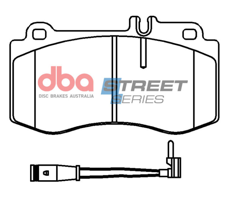 DBA 15-17 Mercedes-Benz CLS400 4Matic AWD (4 Piston Caliper) Front Street Series Brake Pads - DBA - part DB15103SS - TLNS Motorsports