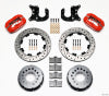 Wilwood Forged Dynalite P/S Rear Kit Drilled Red Mopar-Dana 2.36in Offset - Wilwood - part 140-2117-DR - TLNS Motorsports