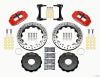 Wilwood Narrow Superlite 4R Front Hat Kit 12.88in Drill Red 2007-Up Jeep Wrangler - Wilwood - part 140-13880-DR - TLNS Motorsports