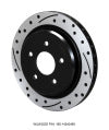 Wilwood Rotor-Rear-SRP-C5/C6 Vette-RH-BLK 12.00 x 1.03 - 5 x 4.75in - Wilwood - part 160-14040-BK - TLNS Motorsports