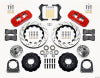 Wilwood AERO6 Front Hub Kit 14.00in Drill Red TCI-IFS 71-78 (Pinto Based) - Wilwood - part 140-13226-DR - TLNS Motorsports