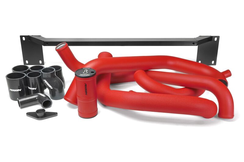 PERRIN 08-14 Subaru STI Front Mount Intercooler Boost Tube Kit - Red - Perrin Performance - part PSP-ITR-430-3RD - TLNS Motorsports