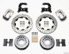 Wilwood Forged Dynalite P/S Rear Kit Drilled Polished Small Ford 2.66in Offset - Wilwood - part 140-2113-DP - TLNS Motorsports