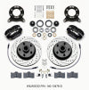 Wilwood Forged Dynalite-M Front Kit 11.30in 1 PC Rotor&Hub-Drill 65-69 Mustang Disc & Drum Spindle - Wilwood - part 140-13476-D - TLNS Motorsports