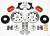 Wilwood Forged Dynalite Front Kit 12.19in Drilled Red 55-57 Chevy - Wilwood - part 140-7676-DR - TLNS Motorsports