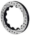 Wilwood Rotor-SV-SRP 72 Iron-LH-BLK-Drill 14.00 x 1.10 - 12 on 8.75in - Wilwood - part 160-8401-BK - TLNS Motorsports