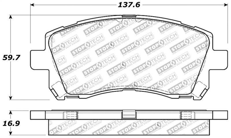 StopTech Performance 02-03 WRX Front Brake Pads - part 309.07210 - TLNS Motorsports