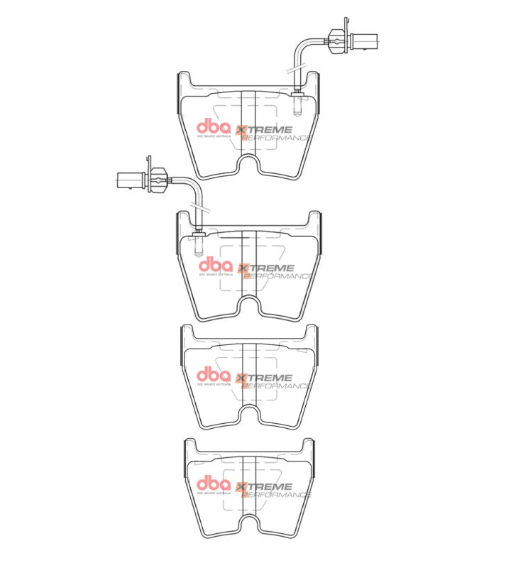 DBA 2009 Suzuki XL-7 Front XP Performance Brake Pads - DBA - part DB15110XP - TLNS Motorsports