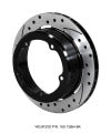 Wilwood Rotor-1.91in Offset-SRP-BLK-Drill-RH 11.00 x .810 - 5 x 5.75in Floater - Wilwood - part 160-13954-BK - TLNS Motorsports