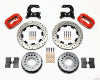 Wilwood Forged Dynalite P/S Rear Kit Drilled Red Small Ford 2.66in Offset - Wilwood - part 140-2113-DR - TLNS Motorsports