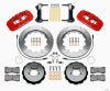 Wilwood AERO6 Front Hat Kit 14.00 Red 1999-2012 Subaru WRX w/Lines - Wilwood - part 140-12876-R - TLNS Motorsports