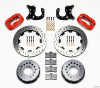 Wilwood Forged Dynalite P/S Rear Kit Drilled Red Big Ford 2.36in Offset - Wilwood - part 140-2115-DR - TLNS Motorsports