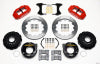 Wilwood Narrow Superlite 4R Rear P-Brk Kit 12.88in Red Ford 8.8 w/2.5in Offset-5 Lug - Wilwood - part 140-9223-R - TLNS Motorsports