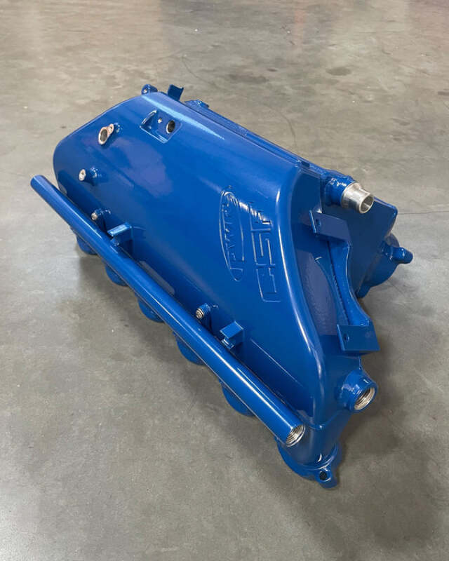 CSF BMW M2/M3/M4 S58 (G8X) Charge-Air Cooler Manifold - Santorini Royal Blue - CSF - part 8233SRB - TLNS Motorsports
