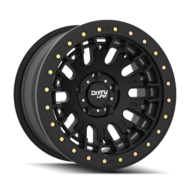 Dirty Life DT-3 17X9 5x127 -38 Offset - Satin Black w/ Simulated Beadlock - Dirty Life - part 9317-7973MB38 - TLNS Motorsports