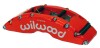 Wilwood Caliper-TC6R-Red 1.75/1.38/1.38in Pistons 1.38in Disc - Wilwood - part 120-14318-RSR - TLNS Motorsports