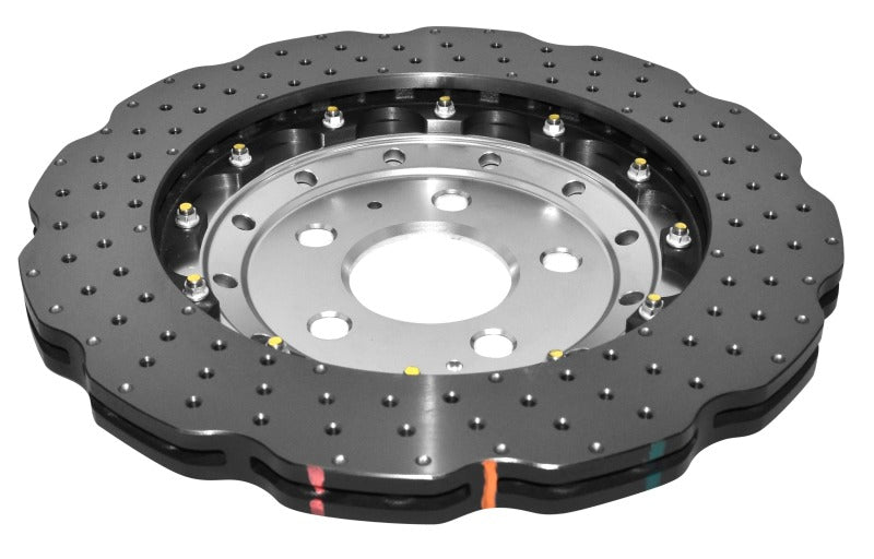 DBA 16-19 Audi R8 Iron Rotor Front 5000 Series Drilled Rotor w/Silver Hat - DBA - part DBA52834WSLVXD - TLNS Motorsports
