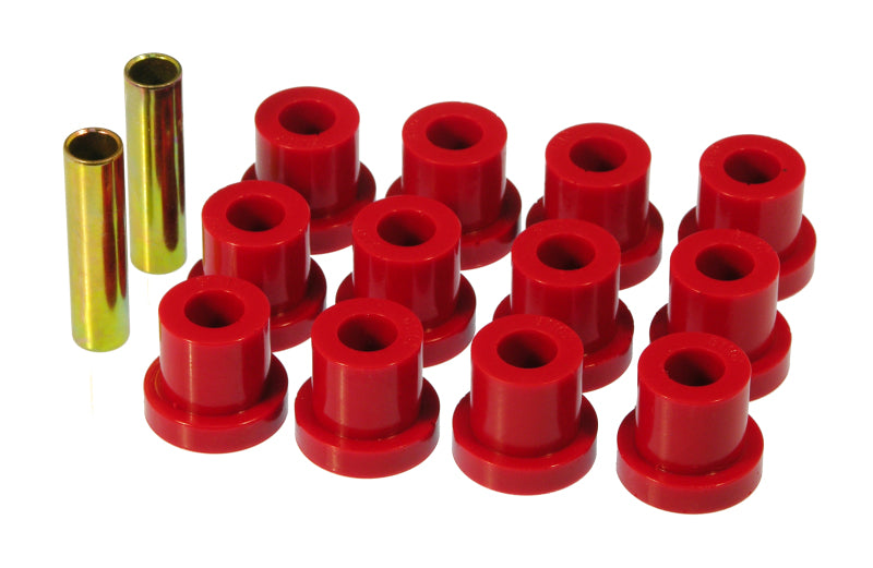Prothane 55 Chevy Full Rear Spring Bushings - Red - Prothane