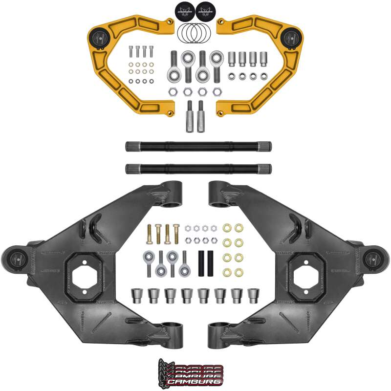 Camburg 21-25 Ford Bronco 21-25 Trail Series L/T Kit w/ Axles (BILLET XJ UCA) (GOLD) - Camburg - part CAM-110243-KX-GLD - TLNS Motorsports