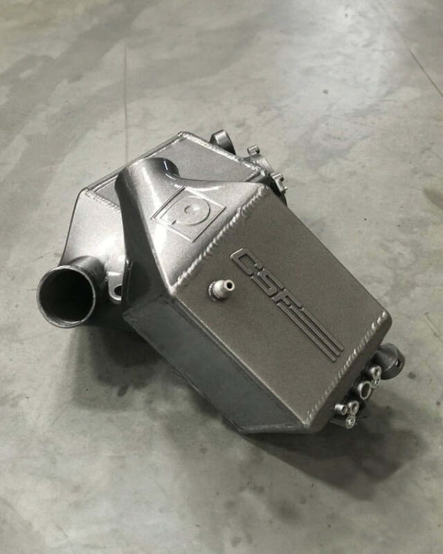 CSF 12-16 BMW M5 (F10) / 12-18 BMW M6 (F06/F12/F13) Twin Charge-Air-Cooler Set - Smoke Silver - CSF - part 8109SS - TLNS Motorsports