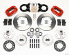 Wilwood Forged Dynalite Front Kit 11.00in Red 1970-1973 Mustang Disc & Drum Spindle - Wilwood - part 140-11073-R - TLNS Motorsports