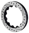 Wilwood Rotor-SV-SRP72 Iron-LH-Drill-BLK 14.00 x 1.25 - 12 on 8.25in - Wilwood - part 160-12342-BK - TLNS Motorsports