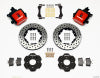 Wilwood Combination Parking Brake Rear Kit 11.00in Drilled Red Civic / Integra Disc 2.39 Hub Offset - Wilwood - part 140-10206-DR - TLNS Motorsports