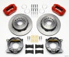Wilwood Dynapro Low-Profile 11.00in P-Brake Kit - Red Impala 59-64 / Corvette 57-62 - Wilwood - part 140-11827-R - TLNS Motorsports