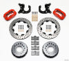 Wilwood Forged Dynalite P/S Rear Kit Drilled Red Ford 8.8 w/2.5in Offset-5 Lug - Wilwood - part 140-3018-DR - TLNS Motorsports