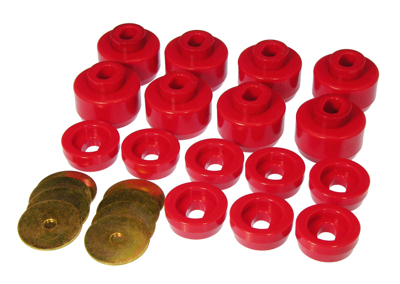 Prothane 99-06 Chevy Silverado 2/4wd Body Mounts - Red - part 7-141 - TLNS Motorsports