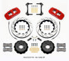 Wilwood AERO6 Front Hat Kit 14.00 Drilled Red 15-23 Mustang w/Lines - Wilwood - part 140-13886-DR - TLNS Motorsports