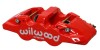 Wilwood Caliper-Aero4 - Red 1.12/1.12in Pistons 0.81in Disc - Wilwood - part 120-14004-RD - TLNS Motorsports