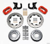 Wilwood Forged Dynalite P/S Rear Kit Drilled Red Chevy 12 Bolt-Spec 3.15in Bearing - Wilwood - part 140-5746-DR - TLNS Motorsports