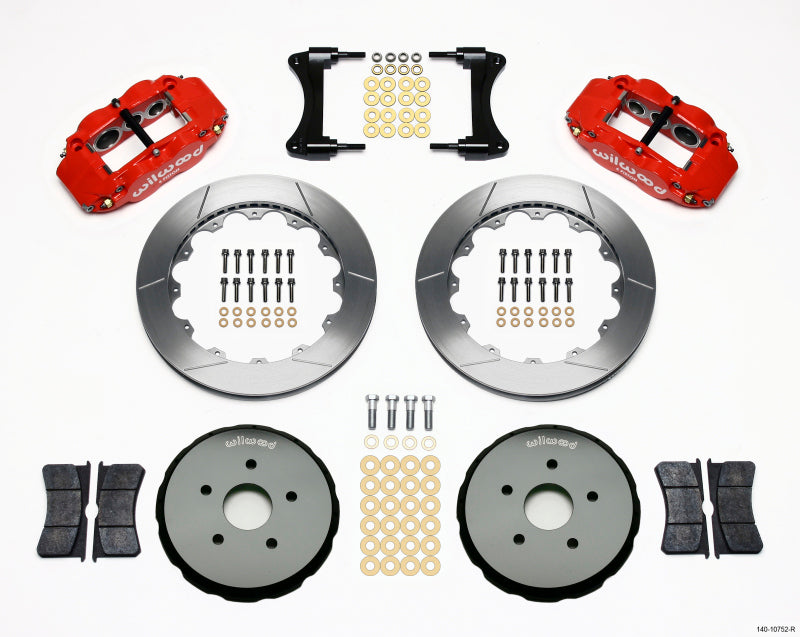 Wilwood Narrow Superlite 6R Front Hat Kit 12.88in Red 2008 Toyota Matrix - part 140-10752-R - TLNS Motorsports