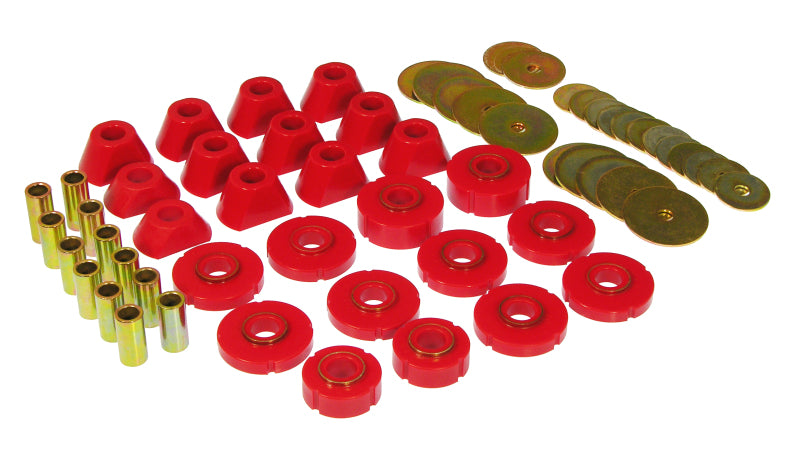 Prothane 67-72 Chevy K10 Blazer Body Mount Kit - Red - Prothane