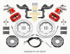 Wilwood Dynapro Radial4 / MC4 Rear Kit 12.19 Red 2014-2015 Mini Cooper w/Lines & Cables - Wilwood - part 140-15219-R - TLNS Motorsports