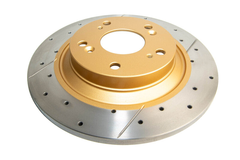 DBA 00-09 Honda S2000 Rear Street Series Drilled & Slotted Rotor w/Gold Hat - DBA - part DBA483X - TLNS Motorsports