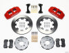 Wilwood Dynapro 6 Front Hat Kit 12.19in Red 94-01 Honda/Acura w/262mm Disc - Wilwood - part 140-10735-R - TLNS Motorsports