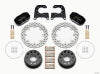 Wilwood Dynapro Lug Mount Single Rear Dynamic Kit SA Drilled 58-64 Olds/Pont .690in Studs - Wilwood - part 140-12550-D - TLNS Motorsports