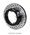 Wilwood Rotor-1.91in Offset-SRP-BLK-Drill-RH 12.19 x .810 - 5 x 5.75in Floater - Wilwood - part 160-12890-BK - TLNS Motorsports