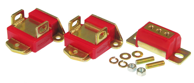Prothane GM Motor & Trans Mount Kit - Red - part 7-1901 - TLNS Motorsports