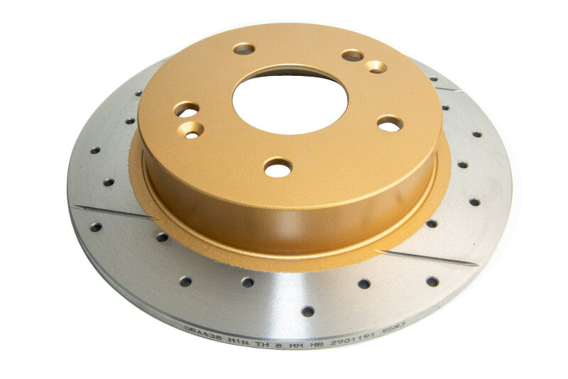 DBA 06-15 Acura CSX Rear Street Series Drilled & Slotted Rotor w/Gold Hat - DBA - part DBA438X - TLNS Motorsports