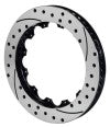 Wilwood Rotor-SRP48 Iron-RH-BLK-Drill 12.88 x .750 - 12 on 8.75in - Wilwood - part 160-12469-BK - TLNS Motorsports