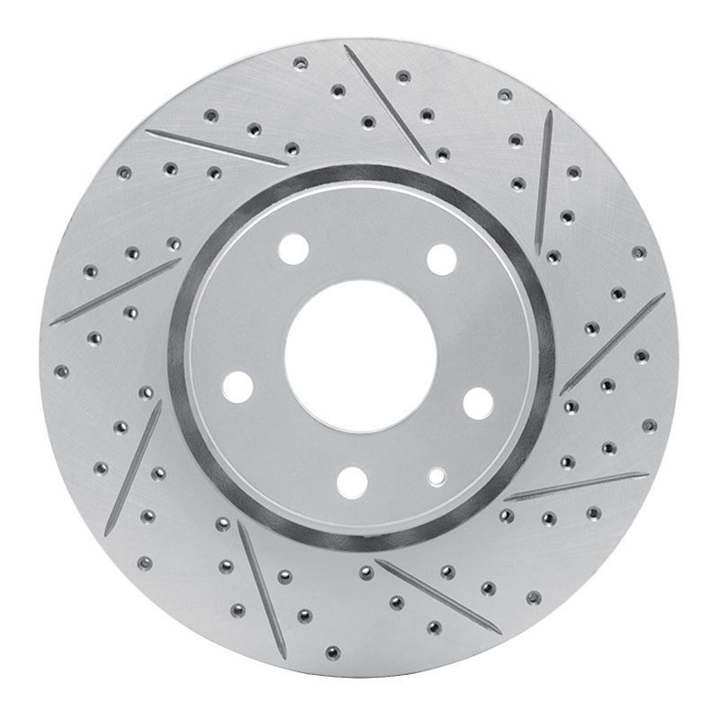 R1 16-25 Mazda Cx-5 Front Right Drilled & Slotted Geo-Carbon Rotor - R1 Concepts