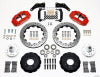 Wilwood Narrow Superlite 6R Front Hub Kit 12.88in Drill Red Large GM 57-70 Drop Spindle - Wilwood - part 140-10238-DR - TLNS Motorsports