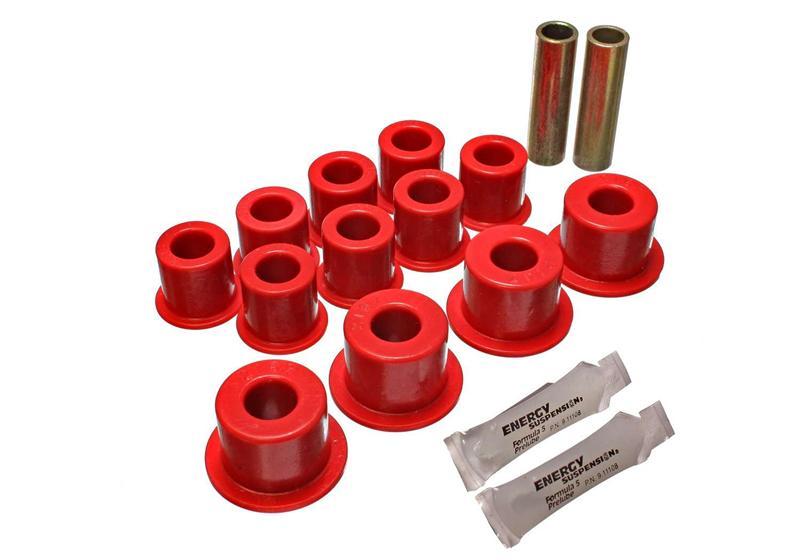 Energy Suspension 62-65 Ford Fairlane Red Rear Leaf Spring Bushing Set - part 4.2141R - TLNS Motorsports