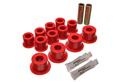 Energy Suspension 62-65 Ford Fairlane Red Rear Leaf Spring Bushing Set - part 4.2141R - TLNS Motorsports